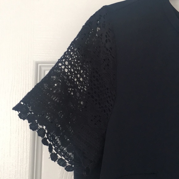 Michael Kors Lace Sleeve Blouse - Picture 2 of 5